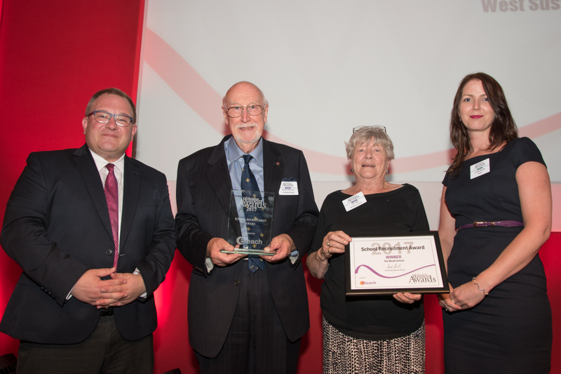 2017 School Recruitment Award winner - The Weald School 2017 School Recruitment Award winner - The Weald School